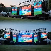 Mur Vidéo LED Géant Extérieur Sans Soudure Pleine Couleur 500x1000mm IP65 Écran de Location P4.81 Scène Centre Commercial Ascenseur