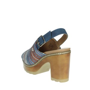 Sandali con tacco stringato alla moda 170528 punta e punta aperta estate/autunno strass Sexy Outdoor stile Jeans - Product Image 2