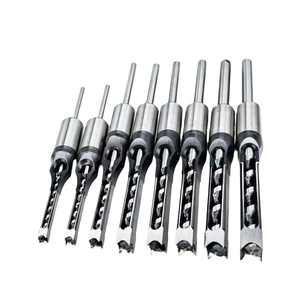 ชุดดอกสว่านเกลียวคาร์ไบด์เหล็กกล้าความเร็วสูง GQK GC0115264 ขนาด 6-25 มม. 10 มม. 8 มม. สำหรับเจาะรูสี่เหลี่ยม ดอกสว่านไม้ เครื่องมือไฟฟ้า CNC สำหรับงานไม้ - Product Image 5