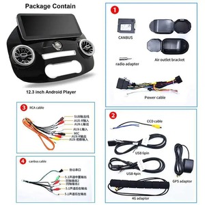Radio para Auto Android 15 de 12.3 Pulgadas 2Din para <span class=keywords><strong>Mercedes</strong></span> Benz <span class=keywords><strong>Vito</strong></span> 116 2016, Receptor Estéreo, Navegación GPS, DSP, Reproductor de Video, Carplay, 128GB - Product Image 6