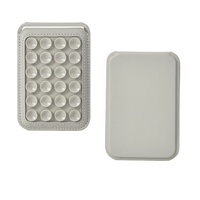 Support magnétique pour cartes avec ventouse en silicone et logo personnalisé, type A, pour étui pliable magnétique Apple