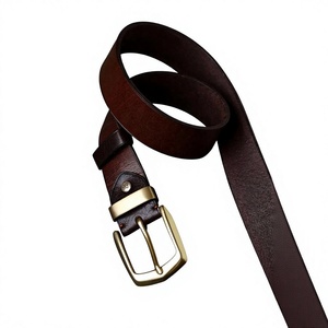 Cinturones de Cuero a la Moda para Hombre, Hebilla de Latón, Cinturón de Lujo para Accesorios Masculinos, Hecho en India, Cinturones Modernos, Gran Venta - Product Image 1
