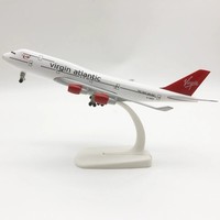 Offre Spéciale – Modèle d'avion en alliage B747 Virgin de 20 cm, moulé sous pression, haute simulation, en métal, pour décoration ou cadeau – Vente en gros
