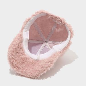 หมวกเบสบอลแฟชั่นหนานุ่ม 6 แผง รุ่นใหม่ล่าสุดประจำฤดูหนาวปี 2025 สำหรับกิจกรรมกลางแจ้งในฤดูหนาว พร้อมแถบตีนตุ๊กแก - Product Image 5