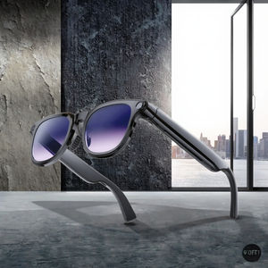 Casque intelligent portable E02 pour hommes et femmes avec caméra HD 800W, transfert WIFI, contrôle via application ChatGPT, musique, utilisation extérieure, charge sans fil, microphone - Product Image 3