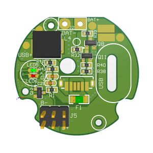 Massager Gun Main and Power <b>PCBA</b> Board using 2x18650 Lithium Ion - Product Image 4
