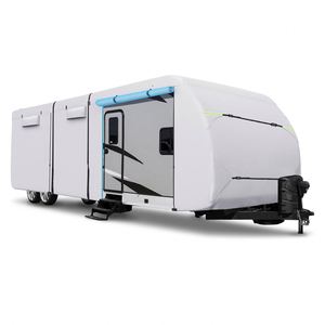 Housse de protection <span class=keywords><strong>pour</strong></span> camping-car Bestway Custom Class - Imperméable, anti-UV, anti-vent, anti-poussière, rejet IR à 70 %, tissu non tissé durable, protection extérieure <span class=keywords><strong>pour</strong></span> <span class=keywords><strong>voiture</strong></span> - Product Image 1