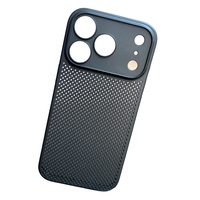 Coque de téléphone en maille respirante pour iPhone 14 15 16 17 Pro Max – Conception ventilée, dissipation thermique, ultra-fine et légère pour le gaming