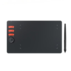 Tablette de <span class=keywords><strong>dessin</strong></span> numérique USB noire - Résolution du stylet 5080 LPI, 16384 niveaux de pression, construction robuste, connexion <span class=keywords><strong>facile</strong></span> pour les artistes - Product Image 1