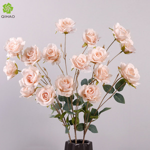 6 Cabezas de Rosas Artificiales de Plástico PVC, Flores de Seda con Tacto Natural, Decoración para Bodas y Hogar - Product Image 5