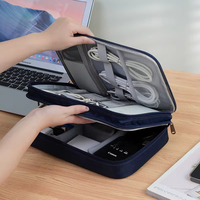 Tas Penyimpanan Digital Portabel untuk Perjalanan, Kotak Organizer Elektronik Tahan Air untuk Aksesori Laptop, Kabel & Peralatan Perjalanan