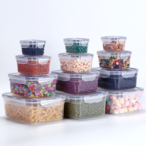 ภาชนะพลาสติกบรรจุอาหารแบบสุญญากาศชุด16ชิ้นภาชนะพลาสติกพร้อมฝาปิด - Product Image 5