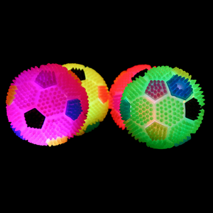 Toptan Modern çevre dostu silikon <span class=keywords><strong>Pet</strong></span> futbol oyuncak Glow LED ışık kedi ve köpek çiğneme interaktif oyuncak - Product Image 1