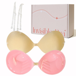 <span class=keywords><strong>Sexy</strong></span> vô hình Palm Shape Thiết kế Quây Áo ngực độ dày và thoải mái Silicone dính đẩy lên backless áo ngực - Product Image 4