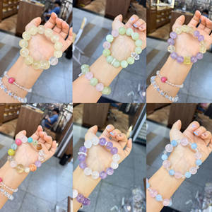 Natürliches Großperlen-Citrin-Multijuwelen-Armband, ein Sommergeschenk für beste Freunde, und ein Amethyst-Armband im Großhandel - Product Image 3