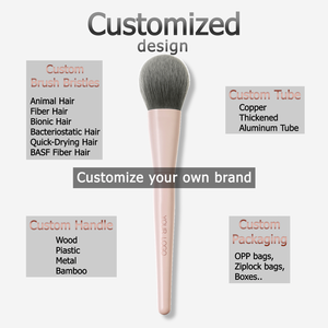 YM fabrika özel beyaz makyaj fırçası Set yüz ve göz sentetik saç toptan ve özel makyaj fırçası es ile makyaj fırçası es - Product Image 6