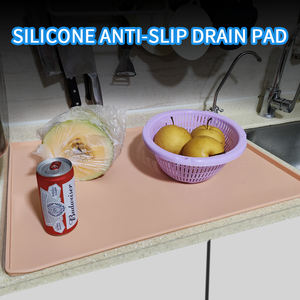 AMZ alas wastafel di bawah wastafel, M,L,XL ukuran S, alas wastafel dapur tahan air silikon untuk rak Liner Organizer nampan - Product Image 2