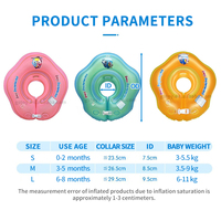Anneau de natation gonflable pour nouveau-né Taille multicolore Anneau de natation pour bébé Anneau de natation pour enfants Double airbag