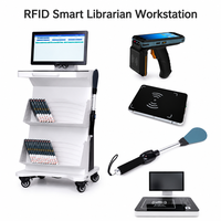 Estación de Trabajo para Personal de Biblioteca HAUMR con RFID, Multifuncional, Protocolo SIP2 para Automatización de Bibliotecas RFID, Terminal de Servicio Inteligente para Bibliotecas