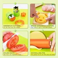 50 pièces gants manches tablier Y éplucheur plastique froissé enfant en bas âge couteaux vraie cuisine Sandwich Cutter enfants sécurité cuisine couteau ensemble