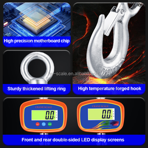 เครื่องชั่งเครนแบบดิจิตอลพร้อมจอแสดงผล LCD 500 กก. 1000 กก. แบบพกพาสำหรับงานอุตสาหกรรม พร้อมตะขอ รองรับหลายหน่วย (กก./ปอนด์/นิวตัน) รุ่น 154E1 ดิจิตอล - Product Image 6