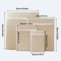 Sacs de tri pour linge en coton 100 %, housses de couette et vêtements ; Sacs à linge anti-emmêlement pour sous-vêtements ; Sacs en maille de coton