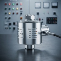 Capteur de force à compression de type colonne HMD HMD1003 en acier allié avec fixation par montage, sortie analogique, capteur de résistance industriel