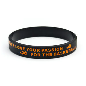 Muñequera de baloncesto, pulsera de goma para fiesta de baloncesto, regalo de equipo de baloncesto adecuado para hombres y mujeres, pulsera de silicona - Product Image 2