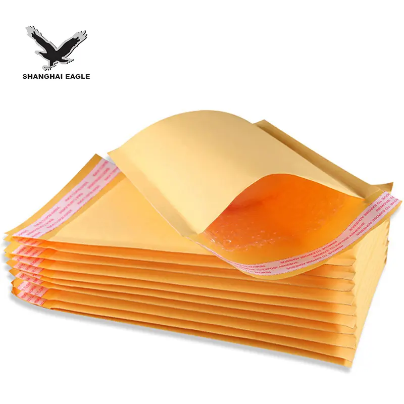 Custom bubble bag packaging mailers padded kraft paper bubble mailing envelope