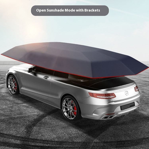 <span class=keywords><strong>Parasol</strong></span> <span class=keywords><strong>de</strong></span> voiture semi-automatique personnalisé, pliable, portable, isolant thermiquement, protection contre la grêle pour l'extérieur - Product Image 4