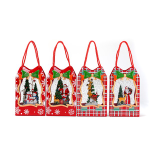 Giáng sinh gói quà tuyết rơi đầy nước, hộp nhạc,, dạ quang, đèn ngủ, vật phẩm trưng bày, trang trí cửa sổ - Product Image 5