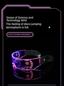 Gafas de Acrílico con Luz Led de Gran Venta y Bajo Precio, Intermitentes y Brillantes para Iluminar Tu Evento, Novedades para Decoración de Fiestas - Product Image 5