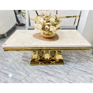 Muebles de Sala Xuanzhen, <span class=keywords><strong>Mesa</strong></span> de <span class=keywords><strong>Centro</strong></span> Italiana de Piedra, Metal Dorado, Estilo Nórdico, <span class=keywords><strong>Travertino</strong></span>, <span class=keywords><strong>Mesa</strong></span> de <span class=keywords><strong>Centro</strong></span> de Mármol Blanco de Lujo en Venta - Product Image 4