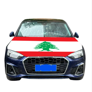 Housse de capot de voiture avec drapeau imprimé numériquement en polyester, vente en gros d'usine 2025, promotionnelle pour tous les pays, livraison rapide - Product Image 6