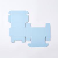 Boîte d'expédition en carton ondulé bleu clair avec logo personnalisé, vente en gros, petit MOQ, emballage pour cadeaux et entreprises