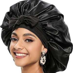 Gorro de Dormir Ajustable para Mujer, Gorro de Satén para Dormir, Gorros de Ducha Impermeables, Gorro para Dormir - Product Image 2