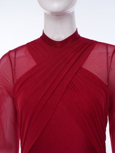 Vêtements de danse pour femmes en gros : Combinaison de danse latine et lyrique à jambes larges avec culotte intégrée, une pièce - Product Image 3