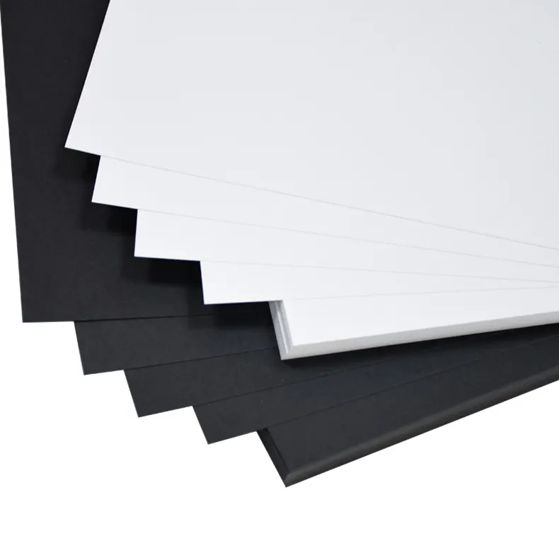 निर्माता प्रत्यक्ष बिक्री 180g काले और सफेद cardstock a4 हस्तनिर्मित कार्ड ड्राइंग कला कागज
