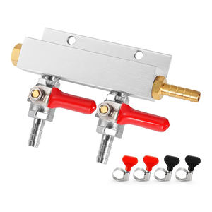 2 vie fusto Co2 Splitter 5/16 Barb raccordo Co2 <span class=keywords><strong>distributore</strong></span> <span class=keywords><strong>Gas</strong></span> birra barilotto <span class=keywords><strong>distributore</strong></span> aria <span class=keywords><strong>Gas</strong></span> collettore con valvole di ritegno integrate - Product Image 1