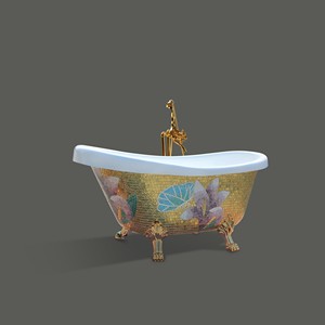 Klein Formaat Vrijstaand Acryl Hotel Badkuip Luxe Klauw Voet Klassiek 4 Voet Clawfoot Bad - Product Image 2