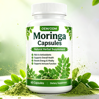 Capsules de Moringa 100% pures de qualité supérieure, extrait haute puissance, complément alimentaire vert riche en antioxydants et vitamines, végétalien pour adultes
