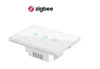 Nouveaux interrupteurs électriques intelligents Zigbee, interrupteurs tactiles intelligents compatibles avec Alexa Google Home OEM 1/2/3/4 voies