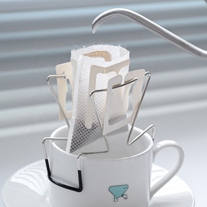 IRONDONKEY café 304 acier inoxydable filtre papier support Style oreille support suspendu <span class=keywords><strong>Camping</strong></span> en plein air pratique café support - Product Image 1