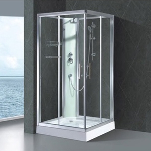 Elektrische Moderne Eck-Badewanne Saunakabine Gerahmtes Gehärtetes Glas Massage-Dampfduschkabine Umweltfreundliches Design Einfache Installation - Product Image 5