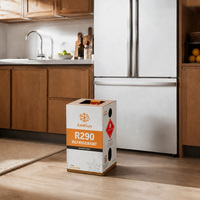 Gaz réfrigérant propane R290 AmbCoya 99,9 % de pureté élevée pour systèmes de climatisation HVAC et gaz de refroidissement pour congélateurs