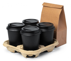 Vasos de Papel Desechables Ecológicos Personalizados <span class=keywords><strong>Ecolife</strong></span> (8/12/16oz) Reciclables de Estilo Moderno para Fiestas, Café y Uso en Exteriores - Product Image 3