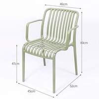 EaseNeat Vente en gros à bas prix Extérieur moderne Fauteuils de restaurant en plastique polypropylène pour hôtel