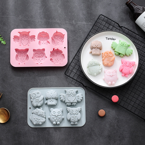 แม่พิมพ์ช็อกโกแลตซิลิโคนแบบพลิกได้ รุ่น 2026 Owl Baking Tools เป็นมิตรกับสิ่งแวดล้อม 100% สำหรับทำขนม ลูกอม สบู่ทำมือ และเค้ก - Product Image 2