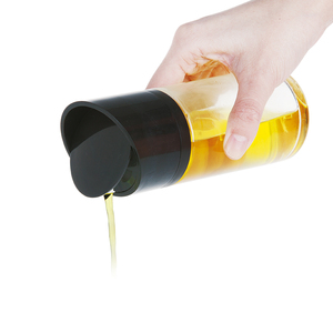 Glass Olive Oil <strong>Vinegar</strong> Cruet Set with Metal Stand Spice Jar Bottle and <strong>Shaker</strong> for Restaurant Wholesale Rack Organizer - Product Image 4