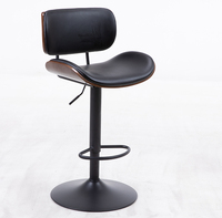 Huananji — chaise de Bar réglable, siège professionnel de luxe moderne, en PU/PVC/tissu, avec h, plaque, comptoir de Bar